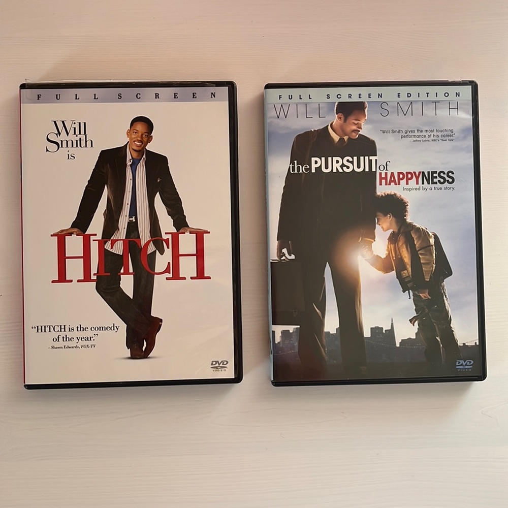 Will Smith DVD Bundle- Hitch and the Pursuit of Happyness